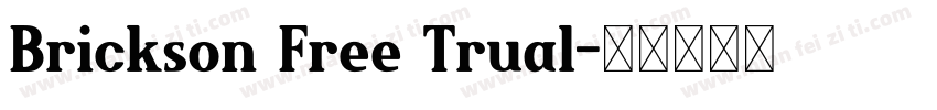 Brickson Free Trual字体转换